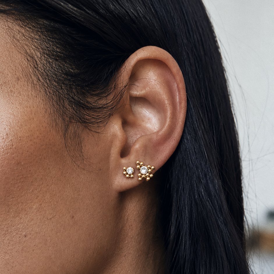 Bubbles Stud - Flat back